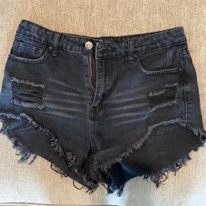 Windsor black jean shorts